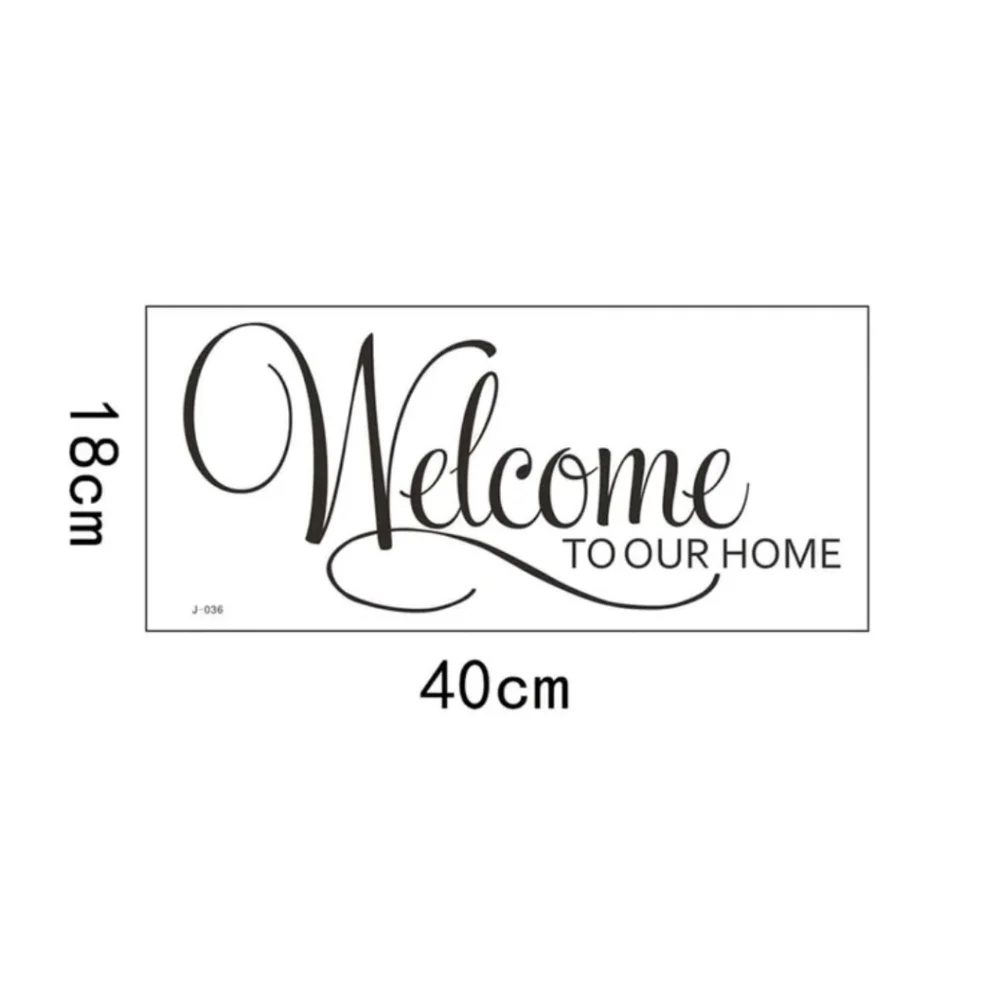 Welcome to Our Home Graphic Wall Sticker